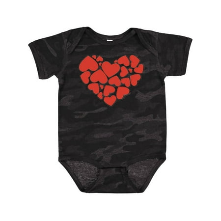 Inktastic Love Romance Hearts Valentine - Red Gift Baby Girl Bodysuit