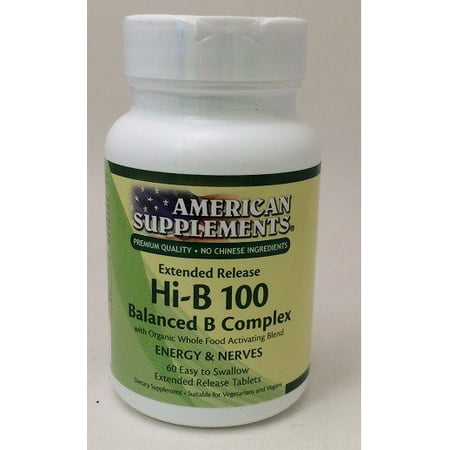 Hi-B 100 American Supplements 60 Tabs