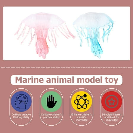 1 Set Simulated Static Marine Animal Model Jellyfish Shellfish Ornaments