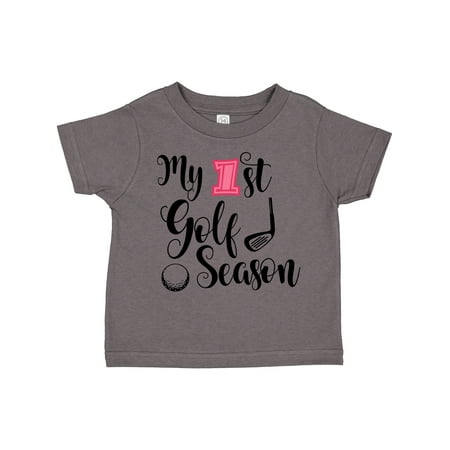 Inktastic My 1st Golf Season Gift Toddler Toddler Girl T-Shirt
