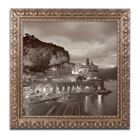 Trademark Fine Art "Atrani I" Canvas Art by Alan Blaustein, Gold Ornate Frame