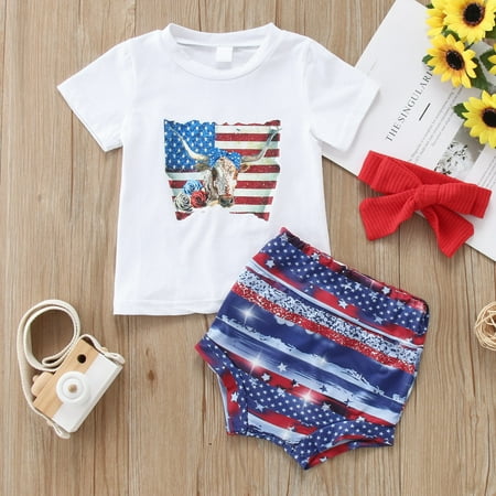 Hunpta Toddler Kids Boys Girls 4th Of July Short Sleeve Independence Day T Shirt Tops American Flag Shorts Haieband Outfits Set
Hunpta Toddler Kids Boys Girls 4th Of July Short Sleeve Independence Day T Shirt Tops American Flag Shorts Haieband Outfits Set