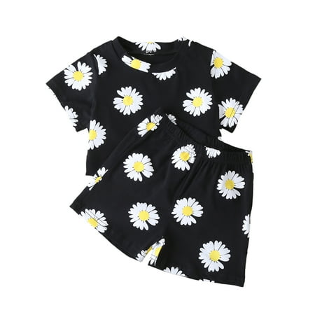 Toddler Baby Girls Summer Outfits Soft Short Sleeve Sunflower Print Tops Shorts 2Pcs Clothes Set
Toddler Baby Girls Summer Outfits Soft Short Sleeve Sunflower Print Tops Shorts 2Pcs Clothes Set