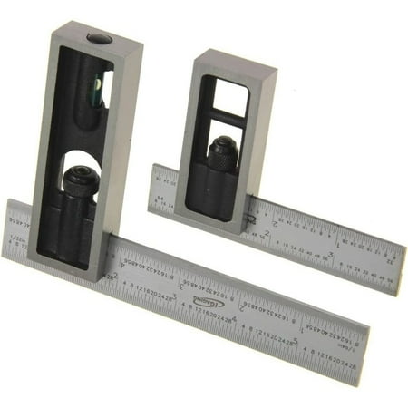 4 & 6 Double Square Set 4R Steel Blade High Precision Woodworking 4 4R blade with 2.5 base - 6 4R blade with 3.75 base
4 & 6 Double Square Set 4R Steel Blade High Precision Woodworking 4 4R blade with 2.5 base - 6 4R blade with 3.75 base