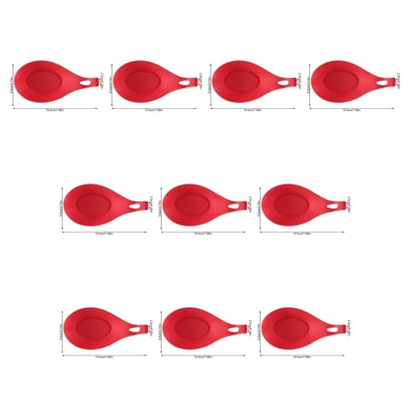 10pcs Silicone Spoon Rest Nonstick Soup Ladle Spatula Holder Heat Resistant Kitchen Cooking Utensil Red
10pcs Silicone Spoon Rest Nonstick Soup Ladle Spatula Holder Heat Resistant Kitchen Cooking Utensil Red