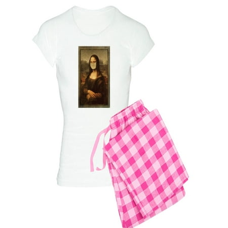 CafePress - Pandemic Mona Lisa Pajamas - Women s Light Pajamas