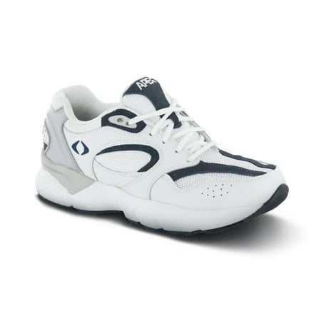 APEX X521M BOSS RUNNER MEN S ACTIVE SHOE IN WHITE/NAVY.