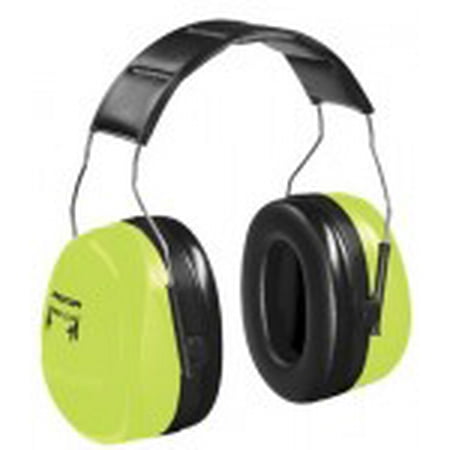 Optime 105 Earmuffs 30 dB NRR Hi-Viz Green Over the Head (2 Pack)