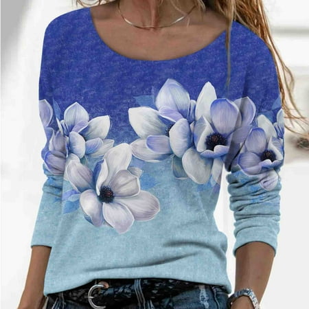 Kakina CMSX Womens Tops Plus Size Clearance Fashion Women Casual Printing Round Neck Long Sleeve Loose T-Shirt Autumn Blouse Pullover Tops
Kakina CMSX Womens Tops Plus Size Clearance Fashion Women Casual Printing Round Neck Long Sleeve Loose T-Shirt Autumn Blouse Pullover Tops