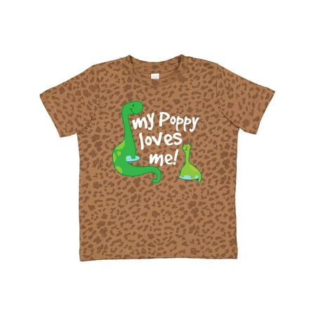 Inktastic My Poppy Grandpa Loves Me Gift Toddler Boy Girl T-Shirt