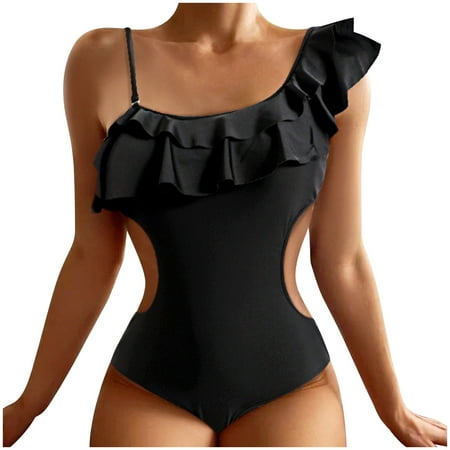 Shapewear Bodysuit For Women Ruffles Print Backless Halter Beach Bikini Swimwear One Piece Swimsuit Beach Black XL Black XL
Shapewear Bodysuit For Women Ruffles Print Backless Halter Beach Bikini Swimwear One Piece Swimsuit Beach Black XL Black XL