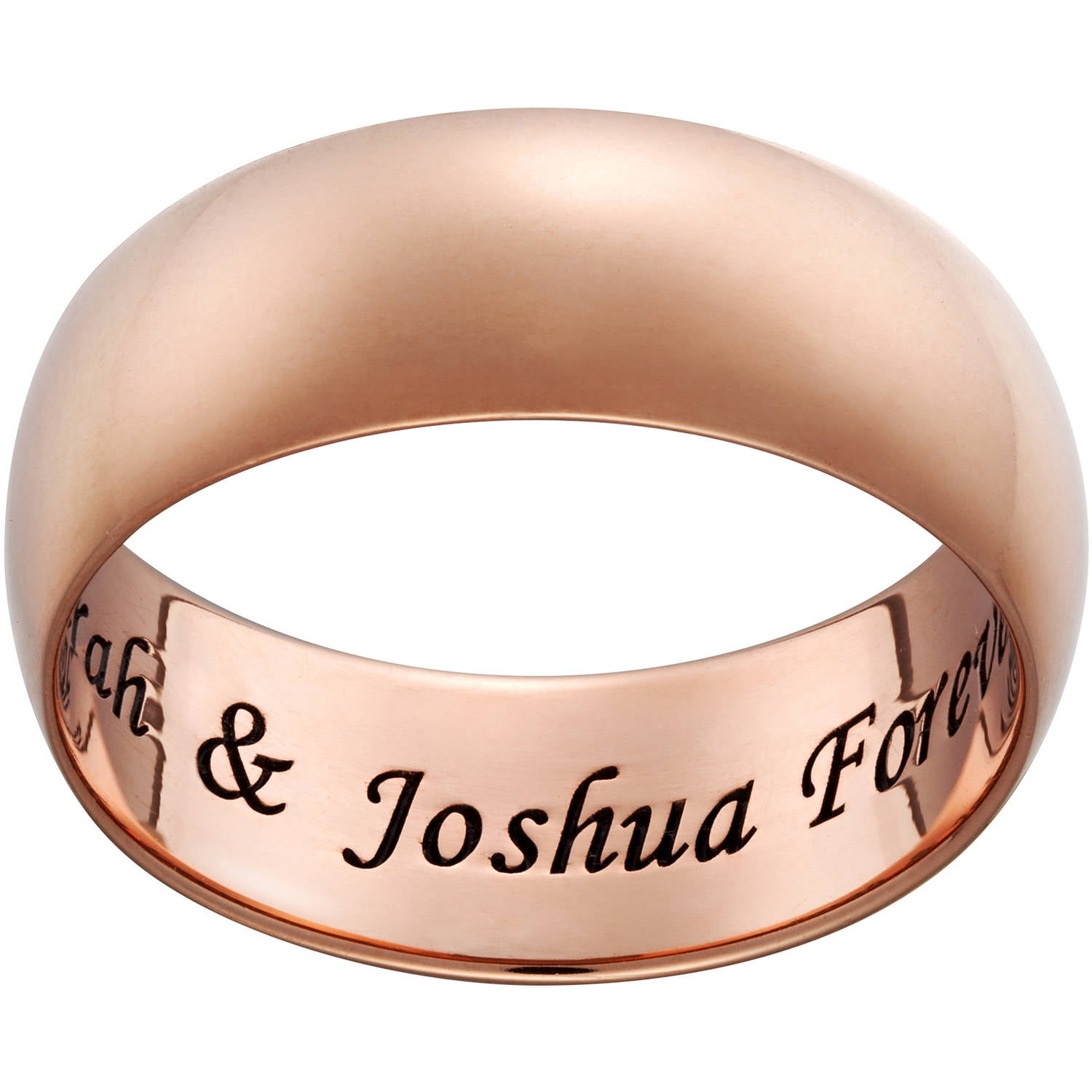 Personalized 18K Gold Over Silver Cubic Zirconia Promise Ring