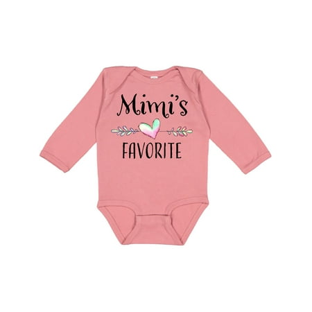 Inktastic Mimi s Favorite- Heart Grandchild Gift Baby Boy or Baby Girl Long Sleeve Bodysuit
Inktastic Mimi s Favorite- Heart Grandchild Gift Baby Boy or Baby Girl Long Sleeve Bodysuit