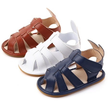 MyBeauty Summer Breathable Faux Leather Baby Soft Sandals Toddler Prewalker Flat Shoes Dark Blue 12-18M 
MyBeauty Summer Breathable Faux Leather Baby Soft Sandals Toddler Prewalker Flat Shoes Dark Blue 12-18M