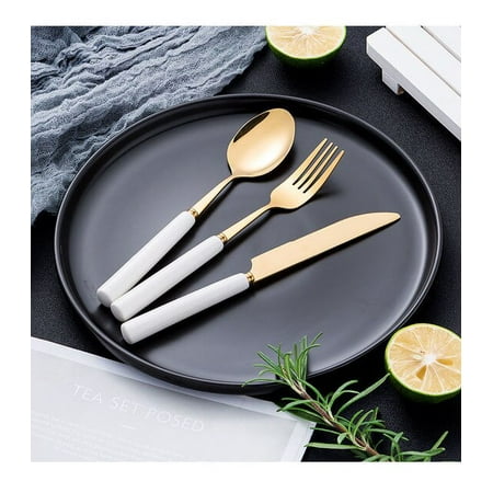 3PCS/SET Kitchen Tool Fashion Stainless Steel Soup Spoon Knife Fork Ceramic handle European Kitchen Tableware
3PCS/SET Kitchen Tool Fashion Stainless Steel Soup Spoon Knife Fork Ceramic handle European Kitchen Tableware