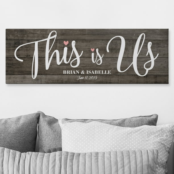 Personalized This is Us Wedding Canvas - Available in 2 Sizes