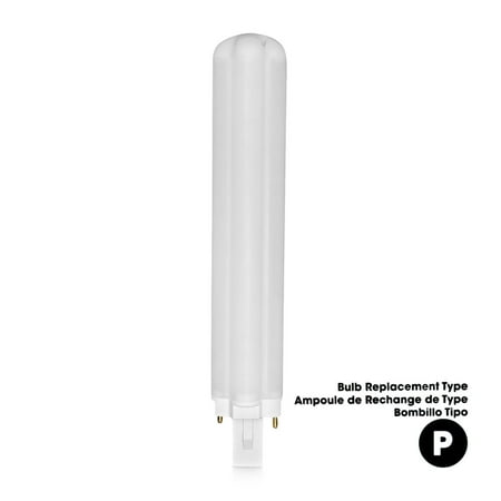 LED Type P replacement bulb for Ottlite® 25W 2-Pin Swirl bulb H34J3K SB25-P or SB25-P-FFP
LED Type P replacement bulb for Ottlite® 25W 2-Pin Swirl bulb H34J3K SB25-P or SB25-P-FFP