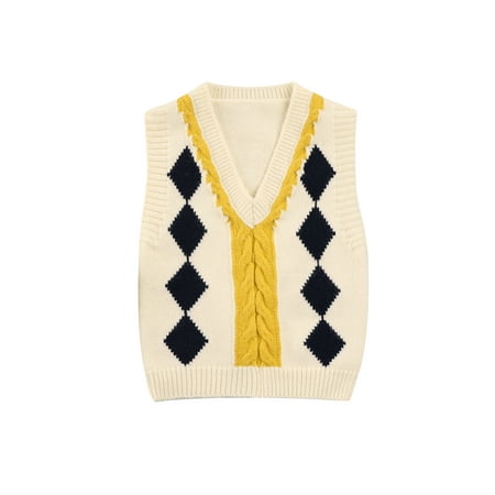 Yinyinxull Infant Toddler Baby Girls Boys Knit Vest Outwears Argyle Printed Sleeveless V Neck Sweater Tops White 4-5 Years
Yinyinxull Infant Toddler Baby Girls Boys Knit Vest Outwears Argyle Printed Sleeveless V Neck Sweater Tops White 4-5 Years