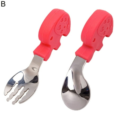 SUZY Baby Training Spoon 1 Set Have A Meal Curved Passivated Head Durable Baby Training Gadgets Tableware Set
SUZY Baby Training Spoon 1 Set Have A Meal Curved Passivated Head Durable Baby Training Gadgets Tableware Set