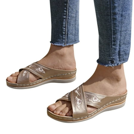 Cathalem Women Wedges Sandals Womens Thick Sandals Shoes Casual Leisure Soled Summer Breathable Wedges Women S Shoes Sandals Rose Gold 8
Cathalem Women Wedges Sandals Womens Thick Sandals Shoes Casual Leisure Soled Summer Breathable Wedges Women S Shoes Sandals Rose Gold 8