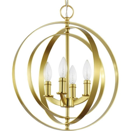 Equinox Collection Satin Brass Four-Light Sphere Pendant 
Equinox Collection Satin Brass Four-Light Sphere Pendant