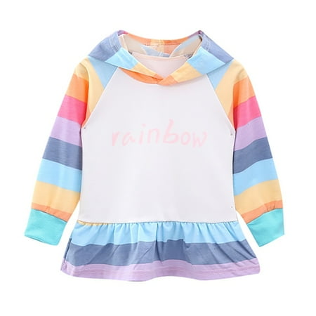 Autumn Baby Girl Long Sleeve Letter Hoodie Sweatshirt Outerwear Coat