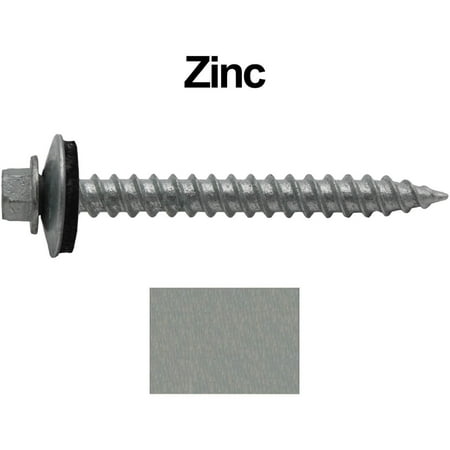Jake Sales Brand - 12 x 2 ReGrip Sheet Metal Roof Screw ~250 - Hex Head - Sharp Point - 5/8 EPDM Washer - GALVANIZED ZINC
Jake Sales Brand - 12 x 2 ReGrip Sheet Metal Roof Screw ~250 - Hex Head - Sharp Point - 5/8 EPDM Washer - GALVANIZED ZINC