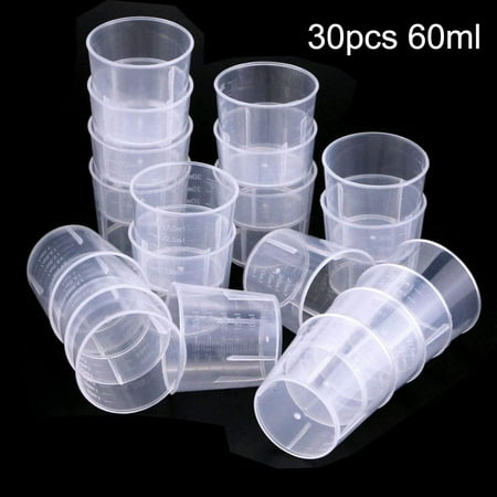 Fule 30X Laboratory 60ml Plastic Graduated Measuring Cup Beaker Liquid Cup Container
Fule 30X Laboratory 60ml Plastic Graduated Measuring Cup Beaker Liquid Cup Container