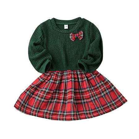 EUMODR Pink Tutu Dress Baby Christmas Baby Dress Toddler Girls Children Dress Princess Dress Bow Knit Strip Patchwork Checkered Print
EUMODR Pink Tutu Dress Baby Christmas Baby Dress Toddler Girls Children Dress Princess Dress Bow Knit Strip Patchwork Checkered Print