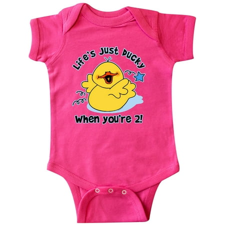 Inktastic Life s Ducky 2nd Birthday Gift Baby Boy or Baby Girl Bodysuit
