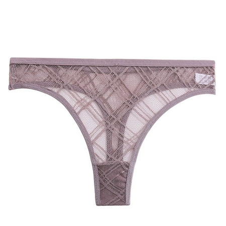 rygai Women Thong Sexy Solid Color Breathable See-through T-shape Hollow Out Soft Lace Low Waist Women Panties for Inner Wear Khaki XL
rygai Women Thong Sexy Solid Color Breathable See-through T-shape Hollow Out Soft Lace Low Waist Women Panties for Inner Wear Khaki XL