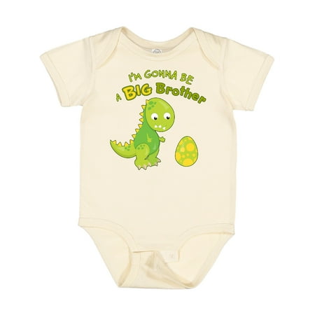 Inktastic I m Gonna Be a Big Brother-dino Gift Baby Boy Bodysuit