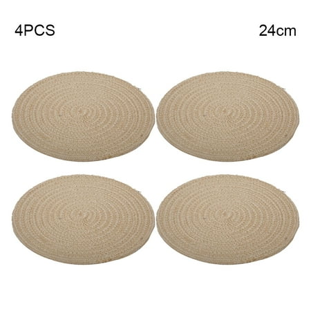 Alexsix 4 PCS Round Knitting Cup Coaster Heat Resistant Cotton Rope Dining Table Plate Mat Protects Table
Alexsix 4 PCS Round Knitting Cup Coaster Heat Resistant Cotton Rope Dining Table Plate Mat Protects Table