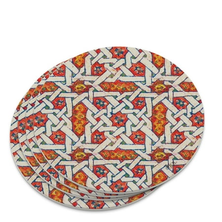 Knots Optical Illusion Pattern Novelty Coaster Set