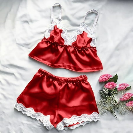 Fatuov Shorts for Women Trendy Fashion Women Sexy Tops Shorts Lace Nightdress Camisole Pajamas Underwear Set Trousers Womens Pants
Fatuov Shorts for Women Trendy Fashion Women Sexy Tops Shorts Lace Nightdress Camisole Pajamas Underwear Set Trousers Womens Pants