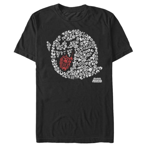 Nintendo Men's Super Mario Boo Ghost Mosaic T-Shirt