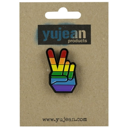 Peace Pride Enamel Hat Pin - Steel / 1.25 x1
