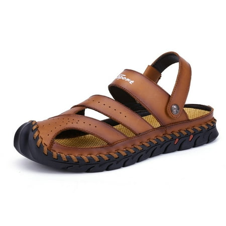 Mens Hiking Outdoor Sandals Closed Toe Lightweight Sports Water Summer Adventurous Beach Sandals for Male
Mens Hiking Outdoor Sandals Closed Toe Lightweight Sports Water Summer Adventurous Beach Sandals for Male