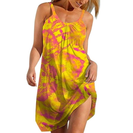 Dresses for Women White Dress Women s Summer Printed Sleeveless Scoop Neck Sexy Sundress Casual Flowy Swing Beach Dresses on Clearance Dress Pants Women Flower Girl Dress Yellow S
Dresses for Women White Dress Women s Summer Printed Sleeveless Scoop Neck Sexy Sundress Casual Flowy Swing Beach Dresses on Clearance Dress Pants Women Flower Girl Dress Yellow S