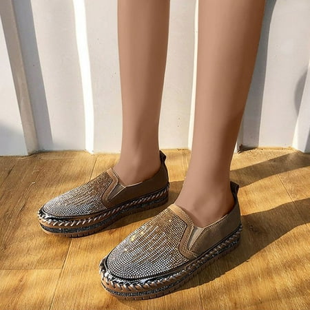 AXXD Rhinestone Sole Single Shoes One-Footed Shoes Comfort Shoes Khaki Flats Shoes Women Wide Width Christmas Size 36(US:5.5)
AXXD Rhinestone Sole Single Shoes One-Footed Shoes Comfort Shoes Khaki Flats Shoes Women Wide Width Christmas Size 36(US:5.5)