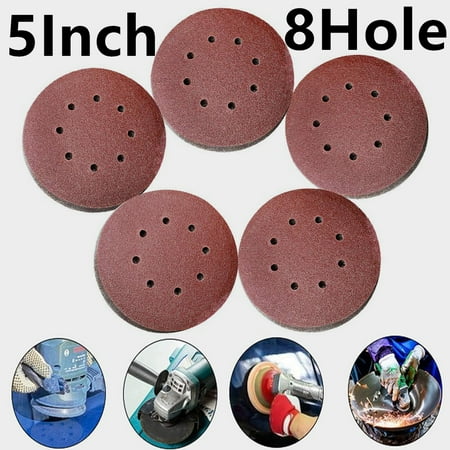 

Goory 1//10/100 Pieces 8 Holes Sanding Discs 5 Inch Hook and Loop 40/60/ 80/120/ 180/240/320/400/600/800/1000/1200/1500/2000 Grit Sandpaper Assortment for Random Orbital Sander