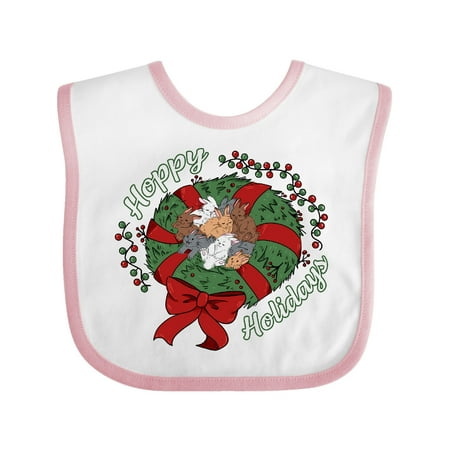 Inktastic Hoppy Holidays Bunnies in Christmas Wreath with Red Bow Gift Baby Boy or Baby Girl Bib
Inktastic Hoppy Holidays Bunnies in Christmas Wreath with Red Bow Gift Baby Boy or Baby Girl Bib
