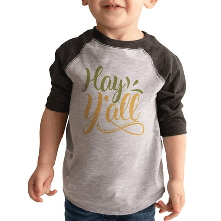 7 ate 9 Apparel Kids Farm Life Shirts - Hay Y all Grey Shirt 5T