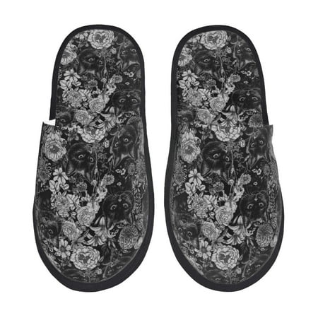 Rateoe Black Cats In A Garden Pattern Fuzzy Slippers Fuzzy Soft House Slippers Plush Furry Warm Cozy Open Toe Fluffy Home Shoes-Medium
Rateoe Black Cats In A Garden Pattern Fuzzy Slippers Fuzzy Soft House Slippers Plush Furry Warm Cozy Open Toe Fluffy Home Shoes-Medium
