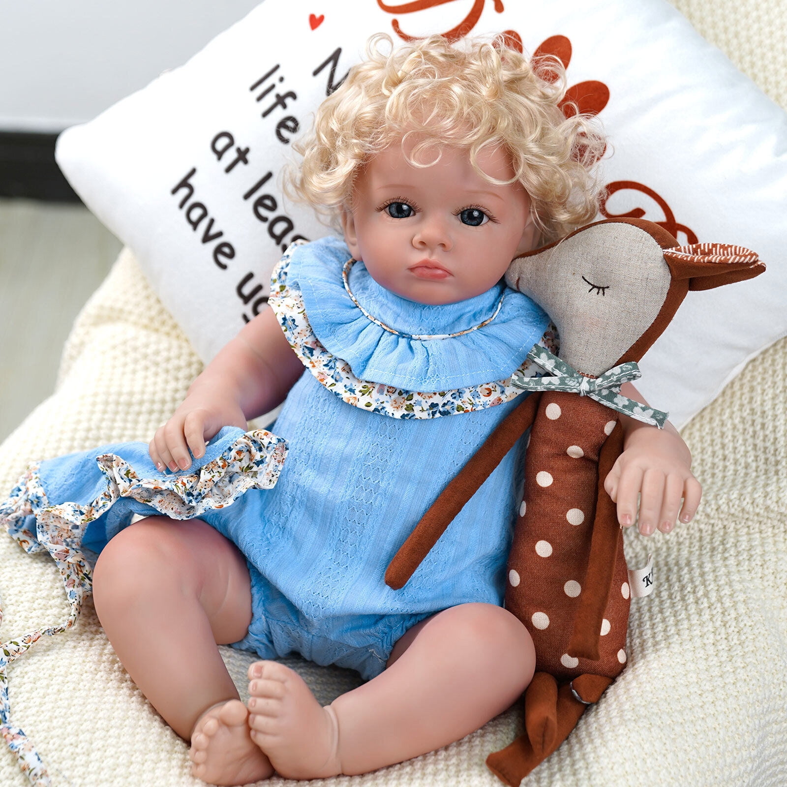 Buy Jizhi Reborn Baby Dolls Blond Girl Handmade Real Life Dolls With