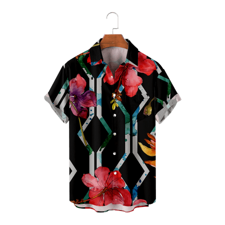 MLFU Boys Button Down Short Sleeve Shirt Loose Fit Flower Tops Front-Pocket Clothing for Teen and Adult
MLFU Boys Button Down Short Sleeve Shirt Loose Fit Flower Tops Front-Pocket Clothing for Teen and Adult