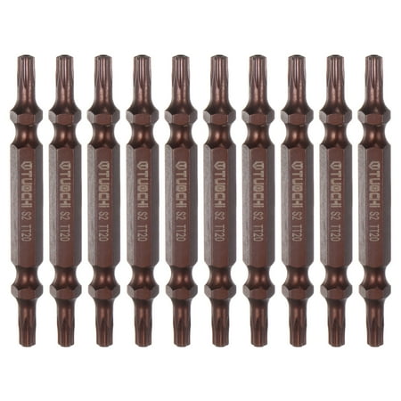 Uxcell 10pcs T20 Magnetic Double-Ended Screwdriver Bits 1/4 Hex Shank S2 Steel Hollow Torx Hardware Accessory Tools
Uxcell 10pcs T20 Magnetic Double-Ended Screwdriver Bits 1/4 Hex Shank S2 Steel Hollow Torx Hardware Accessory Tools