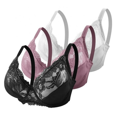 3pcs Women Lace Embroidery Bra Summer Wirefree Bra U-shaped 3/4 Cup Bra Seamless Lingerie Lady No Chest Pad Rear Buckle Underwear
3pcs Women Lace Embroidery Bra Summer Wirefree Bra U-shaped 3/4 Cup Bra Seamless Lingerie Lady No Chest Pad Rear Buckle Underwear