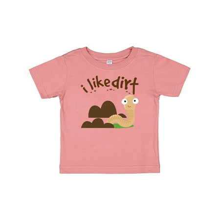 Inktastic I Like Dirt Earthworm Gift Baby Boy or Baby Girl T-Shirt