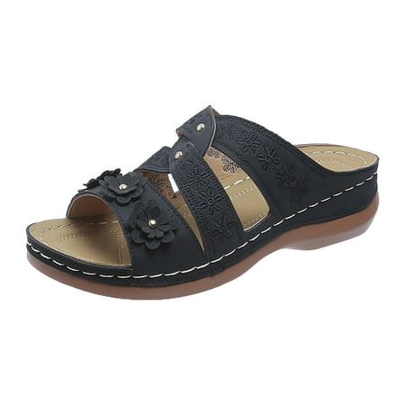 ZIZOCWA Womens Sandals Bohemian Flat Flip Flops Slippers Wedge Sandals for Women Lace Women Slope Heel Slippers Summer Fashion Slope Heel Thick Soled 8.5
ZIZOCWA Womens Sandals Bohemian Flat Flip Flops Slippers Wedge Sandals for Women Lace Women Slope Heel Slippers Summer Fashion Slope Heel Thick Soled 8.5
